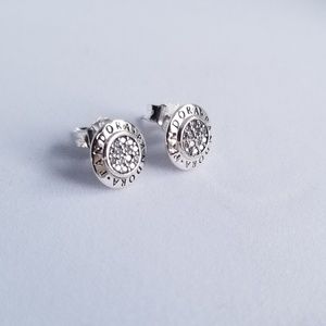 Pandora Jewelry - PANDORA Signature Stud Earrings Silver New w/tags Pandora Jewelry - PANDORA Signature Stud Earrings Silver New w/tags